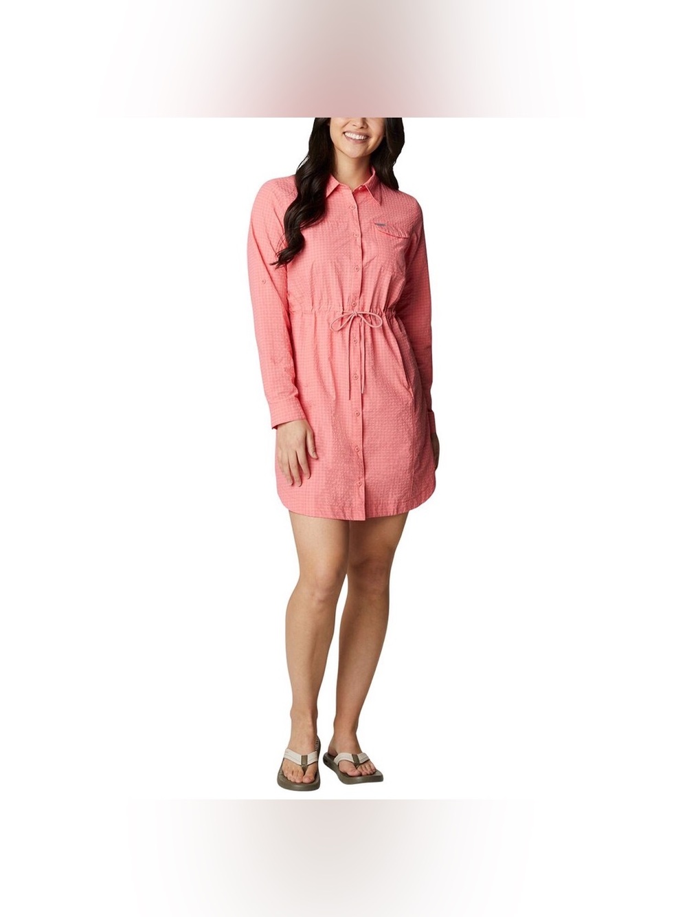 Columbia Silver Ridge Novelty Dress in Pink Size L